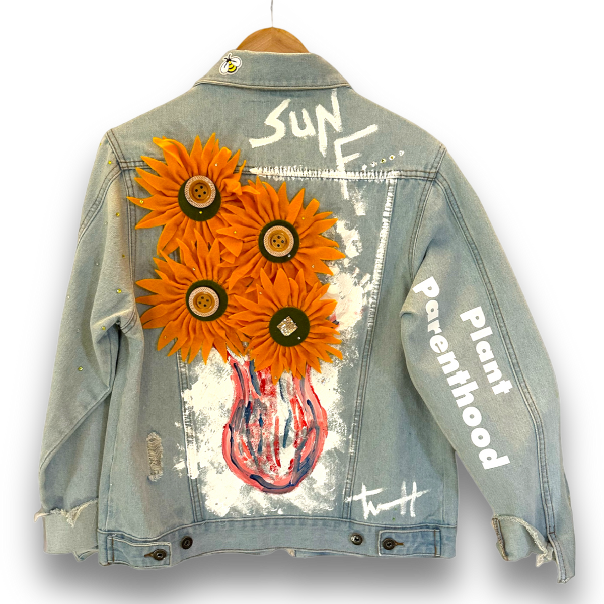 Sunflower jean jacket hotsell