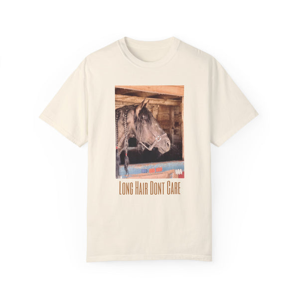 the “Long Hair Dont Care” tee