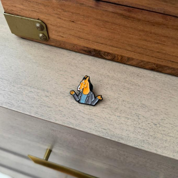 the "Bo Jack" enamel pin