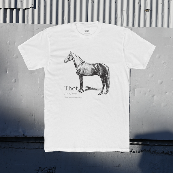 the “THOT” tee