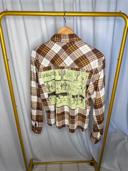 the "Painted Leaf" flannel (M)