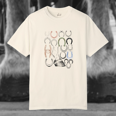 the “Horse Shoes” tee