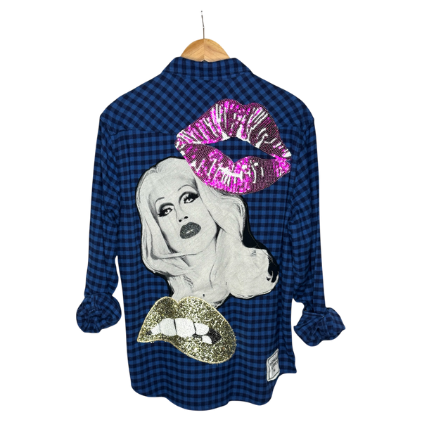 the "Sharon" button down (M)