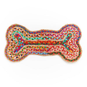 the "Chindi Dog Bone" rug